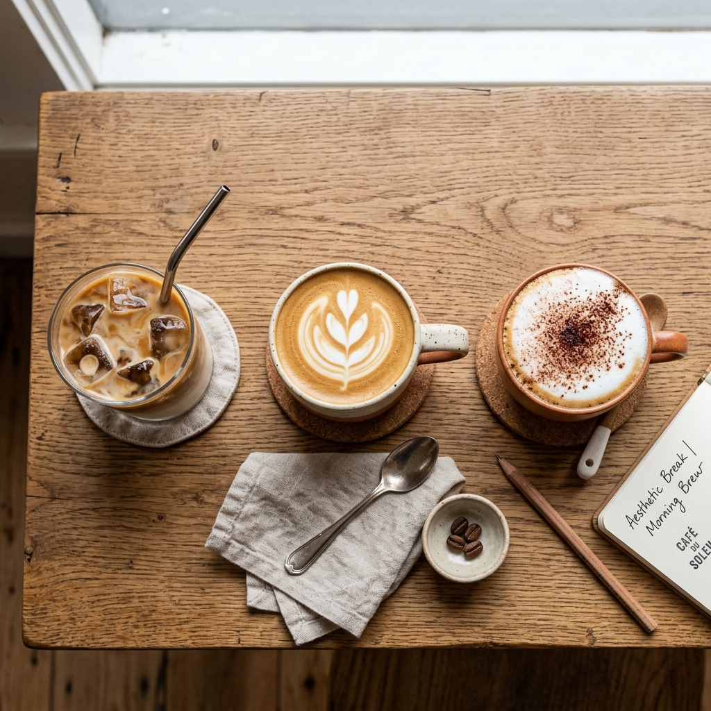 Artisan coffee drinks