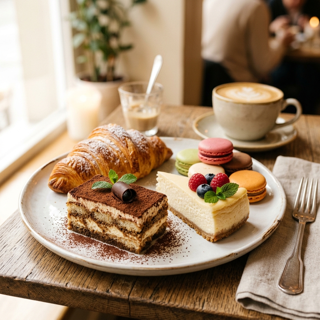 Café desserts selection